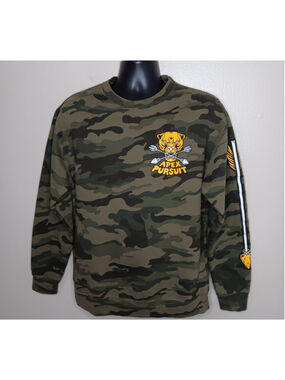 Apex Persuit Archery Adult Large Camo Sweatshirt Tiger Crewneck Bow Hunting
